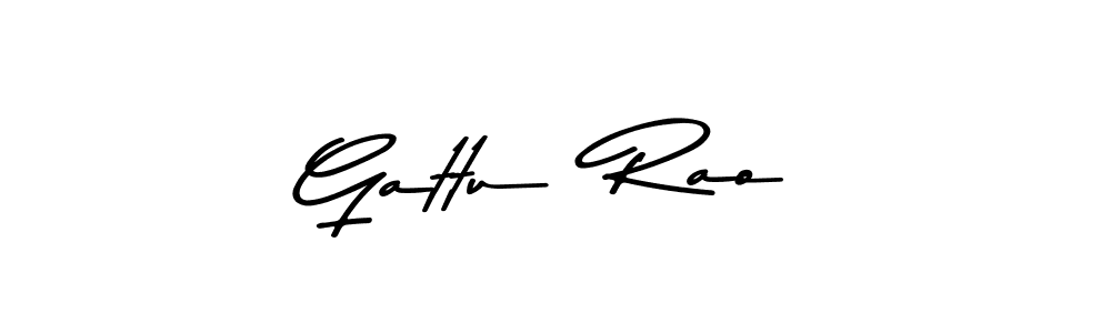 Use a signature maker to create a handwritten signature online. With this signature software, you can design (Asem Kandis PERSONAL USE) your own signature for name Gattu  Rao. Gattu  Rao signature style 9 images and pictures png